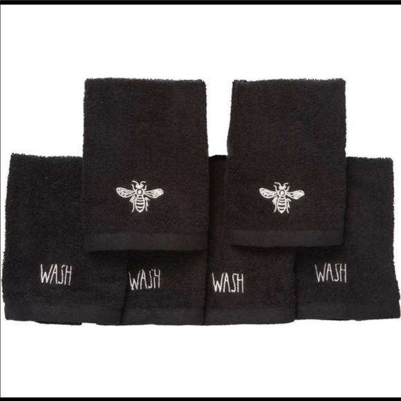 NWT Rae Dunn Set of 6 Wash Cloths - Picture 3 of 3